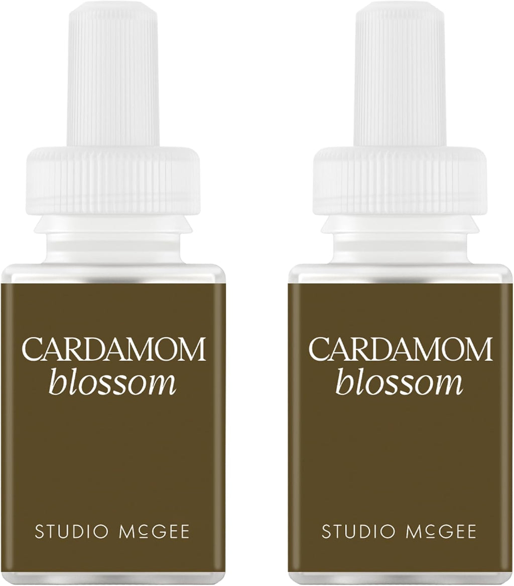 Pura x Studio McGee Home Scent Refill - Smart Air Diffuser - Up to 120-Hours of Luxury Fragrance per Refill - Home Essential - Clean & Safe Diffuser Fragrance - 2 Pack, Cardamom Blossom