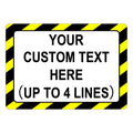 Custom Sign Outdoor Metal, Personalized Metal Sign for Parking, Gate, Delivery, Garage, Weatherproof Customized Signs for Outside, Make Your Own Signs Custom(18x12 Inches, Border)