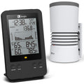 Logia 3-in-1 Rain Gauge Weather Station with Temperature & Humidity, Indoor/Outdoor Weather Monitoring System, Wireless Display Console with History, Alarms and Alerts