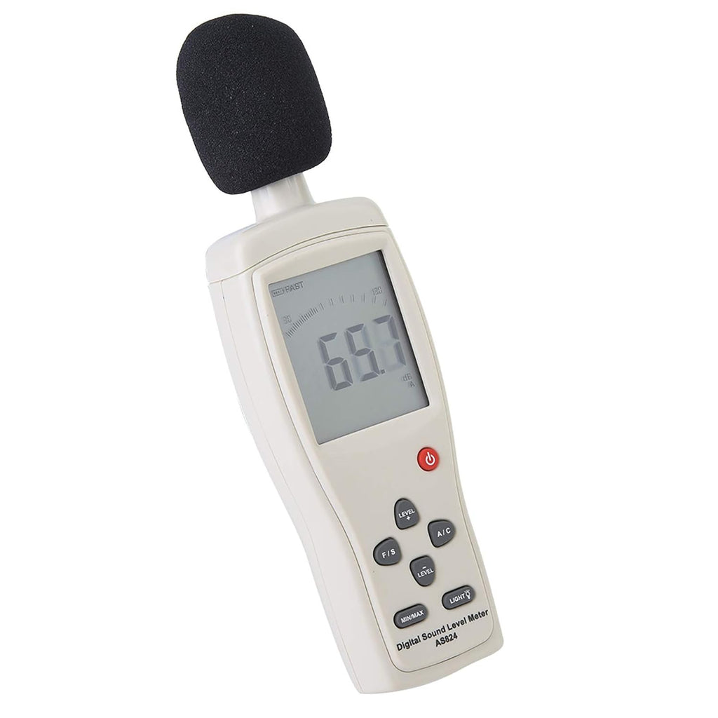 Smart Sensor AS824 Sound Level Meter 0-130 dB range for Frequency Analyzer FFT Analyzer Graphic Recorder with Instantaneous Sound Measure Function