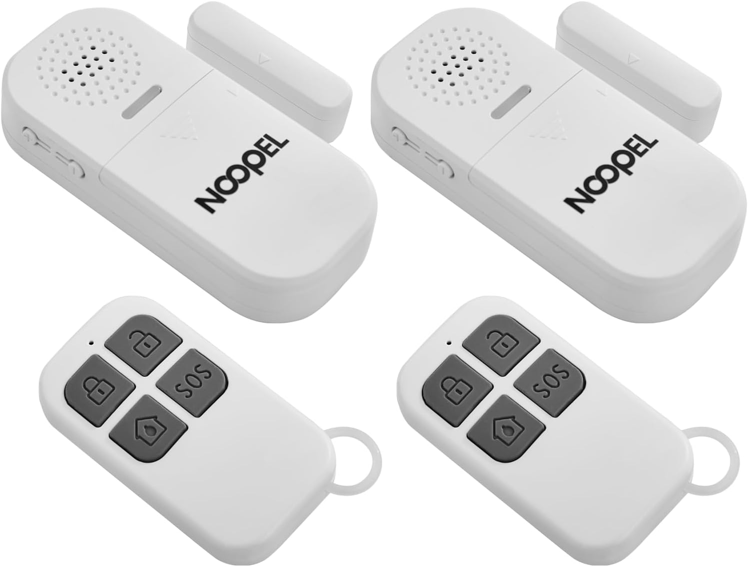 Door Alarms for Kids Safety, 2 Pack 130dB Window Sensor Pool Alarms When Opened for Home Security, 2-in-1 Alarm & Chime, 5-Level Volume Control, Door Chimes When Door Opens with Remote