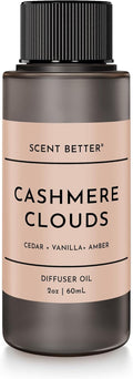 Scent Better Cashmere Clouds Aroma Essential Oil Blend: an Aromatherapy Blend of Cedar, Vanilla, and Amber for Ultrasonic Diffusers & Nebulizers (2 Fl Oz, 60 mL)
