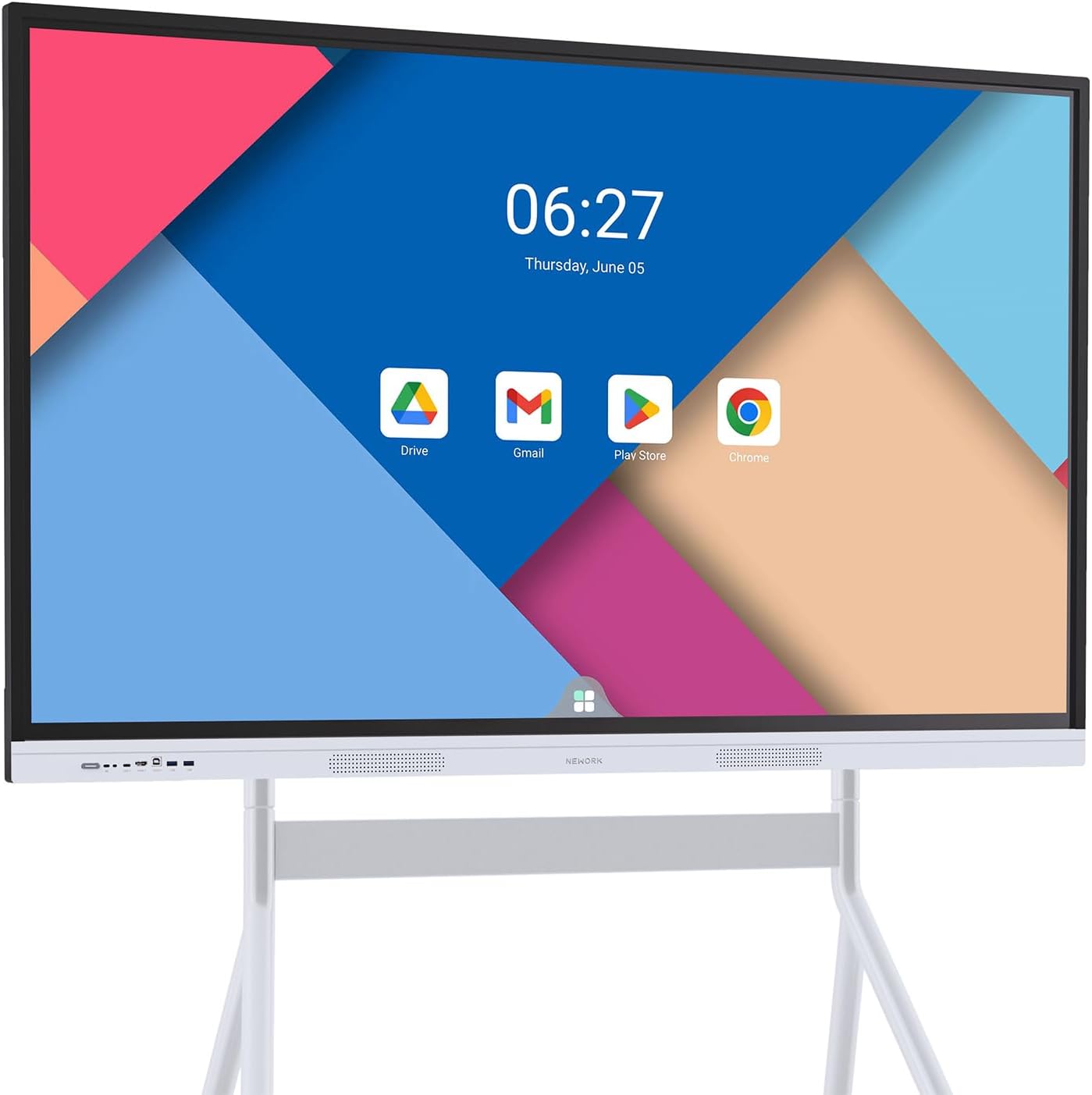 55 Inch 4K Smart Board - Google EDLA-Certified Interactive Whiteboard, Android 14 OS, 50-Point Touch, Wireless Casting - Digital Whiteboard for Classrooms & Hybrid Offices (Board Only)