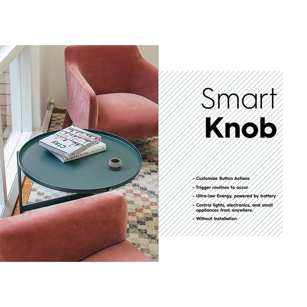 lyrlody ZigBee 3.0 Smart Rotary Knob Switch, Multi Scene Intelligent Control Knob, Home Automation Switch with Remote APP, Voice Control, Customizable Lighting Device Triggers