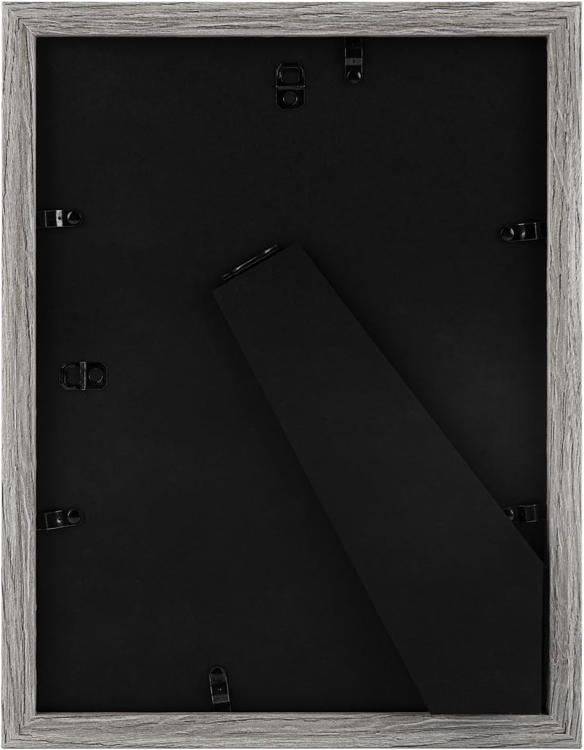 Golden State Art, 9x12 Picture Frame with Mat for 6x8 - High Definition Glass Wall Mounting Horizontal Vertical Display (Gray, 1 Pack)