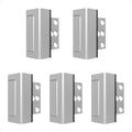 5 Pack Home Security Door Reinforcement Lock, Childproof Safety Door Lock Latch Stopper, Removable Screw-Mounted, Prevent Home Unauthorized Entry, Aluminum Construction, Withstands 800 lbs
