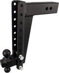 BulletProof Hitches - 3.0" Adjustable Heavy Duty Trailer Hitch (22,000 lb. Rating) - 14" Drop/Rise Trailer Hitch with 2" & 2-5/16" Dual Ball - Powder Coat, Solid Steel, Corrosion-Resistant