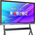 Smart Board, 55'' 4K UHD Smart Whiteboard, 8+128GB Touch Screen Electronic Whiteboard, Interactive Whiteboard for Classroom and Business (Wall Mount Included)