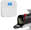Mailbox Alarm, Wireless Long Range Mailbox Alert, Mailbox Chime Notification System 600 ft Long Range LED Light Flashing and Sound Reminderser Station for Delivered Mail