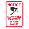 SmartSign "Notice - All Activities Monitored By Video Camera" Sign | 12" x 18" 3M Engineer Grade Reflective Aluminum