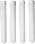 Under Cabinet Lighting 4Pcs LED Dimmable Magnetic Motion Sensor Light Indoor 8 Inch Rechargeable Portable Cordless Lamp for Kitchen Stairs Bedroom RV Dorm
