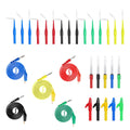Back Probe Kit 30PCS,Banana Plug to Copper Alligator Clip Automotive Test Leads Set with Alligator Clips, Wire Piercing Probes,30V Back Probe Pins for Automotive Circuit Electrical Diagnostic Testing