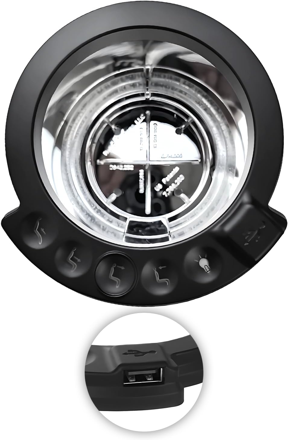 ICH R2ULBL 02 Compatible with Power Recliner Lift Chair Raffel Systems Theater Cup Holder with USB and Light