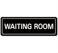 Waiting Room Sign - Premium Durable Acrylic Material, Super Strong Adhesive, Quick Installation, Suitable for Your Home and Business (9 × 3 Inches, Black)