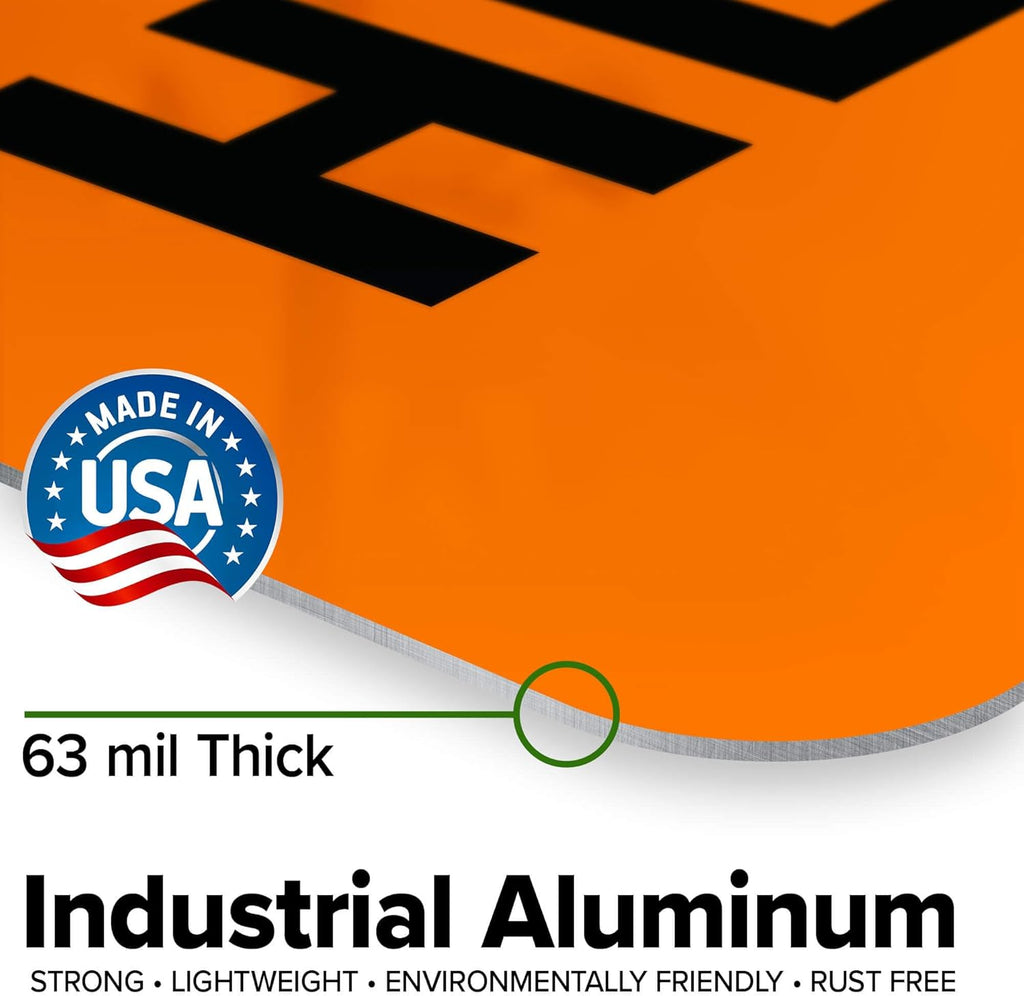 Custom warning Sign, OSHA Sign, 18x24 Inches, Rust Free .063 Aluminum, Fade Resistant, Made in USA by My Sign Center