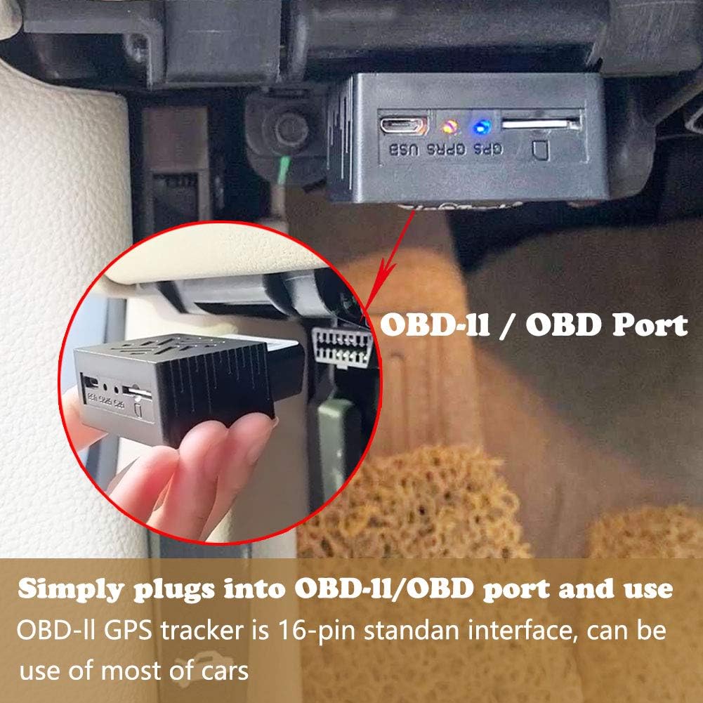 SinoTrack 4g GPS Vehicle Device Tracker, Real-Time OBD Car GPS Tracking Locator, Mini OBD II Vehicle Tracker for Car, Taxi and Truck, Tracking System No Subscription