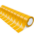 Outus Floor Marking Tapes 2" Width 100' Length Yellow Durable Non Abrasive Tough Floor Tape for Social Distancing, Gyms, Athletics, School, Restaurants, Equipment, Heavy Foot Traffic(9 Rolls)
