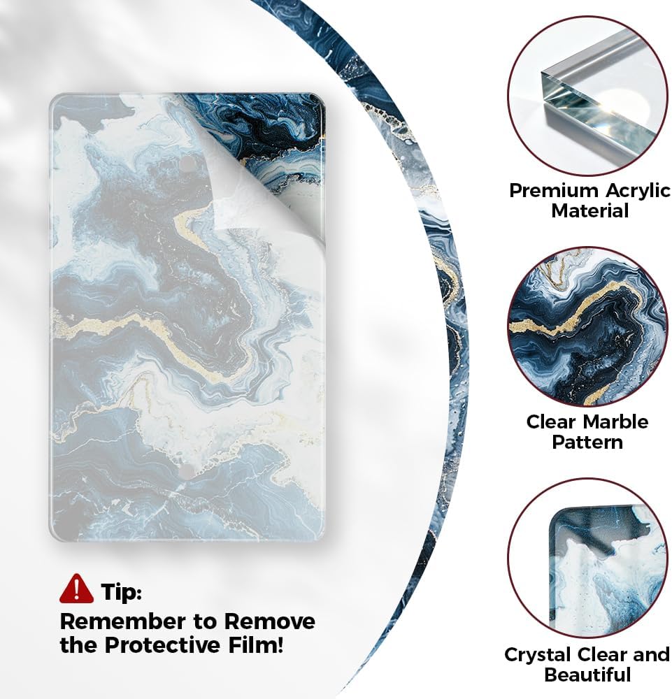 Art Light Switch Covers Luxurious Blue and Gold Marble Acrylic Switch Light Cover Switch Light Cover Durable Decorative Outlet Covers Switch Plates And Outlet Covers
