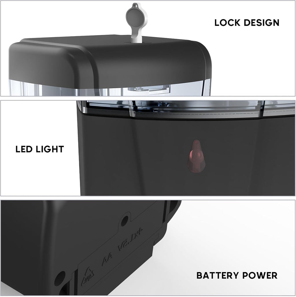 Soap Dispenser Wall Mount, Automatic Hand Sanitizer Dispenser 600ml Gel n Liquid Touchless Commercial Wall Soap Dispenser for Bathroom,Black-600ml