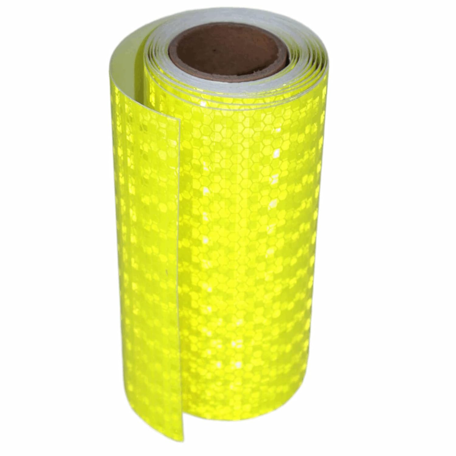 Fluorescent Yellow Reflective Tape Outdoor Waterproof 6 inch, High Visibility Warning Safety Industrial Marking Tape (11 feet)