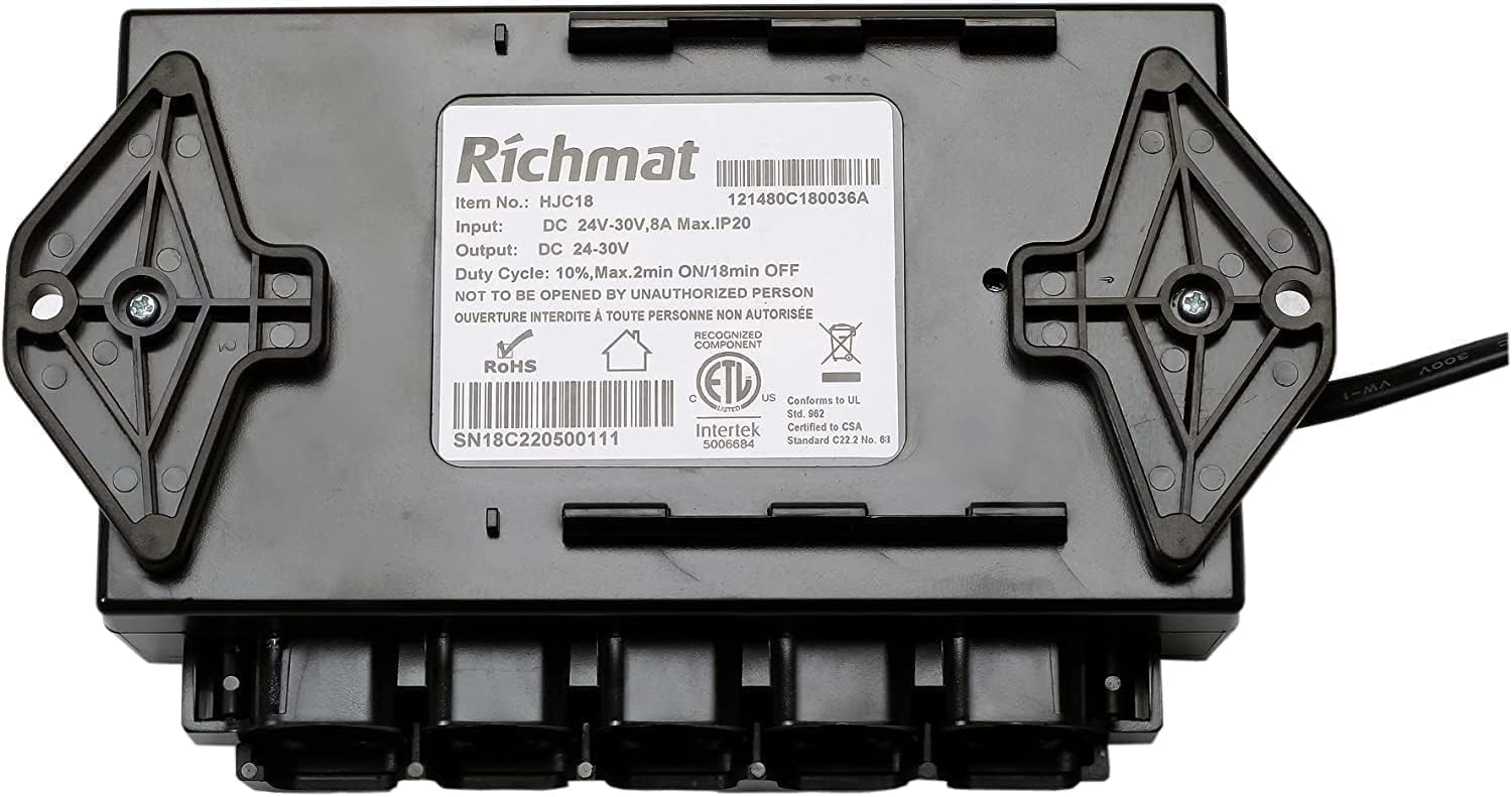 Richmat HJH55 Remote + HJC18 Control Box for Adjustable Bed Base Combo