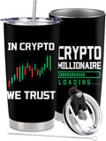 Crypto Gifts for Men - Crypto Stainless Steel Vacuum Insulated Tumbler 20 Oz
