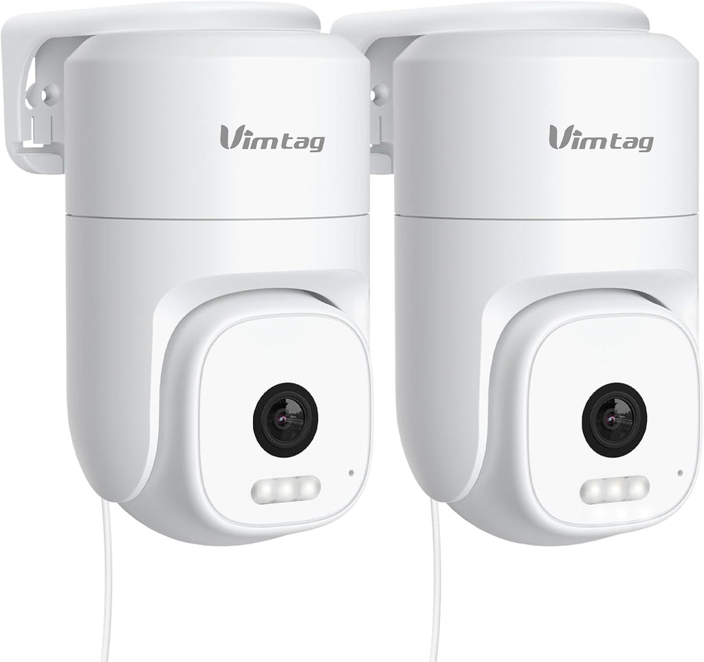 VIMTAG 2.5K Outdoor Cameras for Home Security, 4MP Security Camera Outdoor, 2.4G/5G WiFi, Wired Outside Camera for House with Audio and Video, Motion Sensor, Color Night Vision, SD Card/Cloud Storage