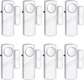 Security Door Window Alarm, Wireless Sensor Door Window Burglar Alarm, Door Alarms for Kids Safety, Easy Installation Doorbell Alarms for Office House Window Pool (8 Pack)