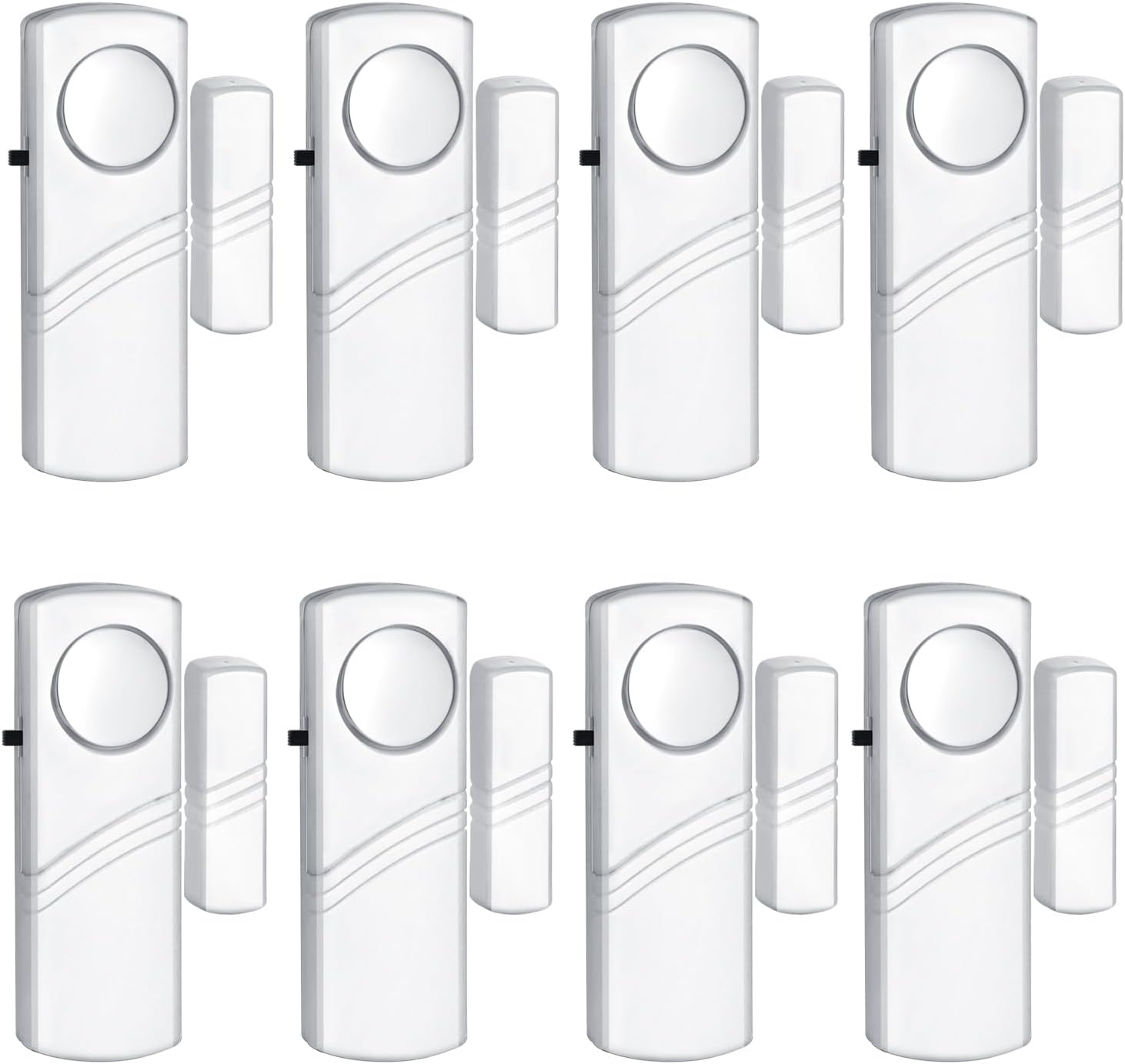 Security Door Window Alarm, Wireless Sensor Door Window Burglar Alarm, Door Alarms for Kids Safety, Easy Installation Doorbell Alarms for Office House Window Pool (8 Pack)