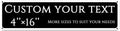Custom Sign,street signs customized，Aluminum Weatherproof Metal Sign Multiple Sizes,Reflective， Customize for school, Business, Workplace, office, Home, Delivery Signs(4 * 16 Inch)