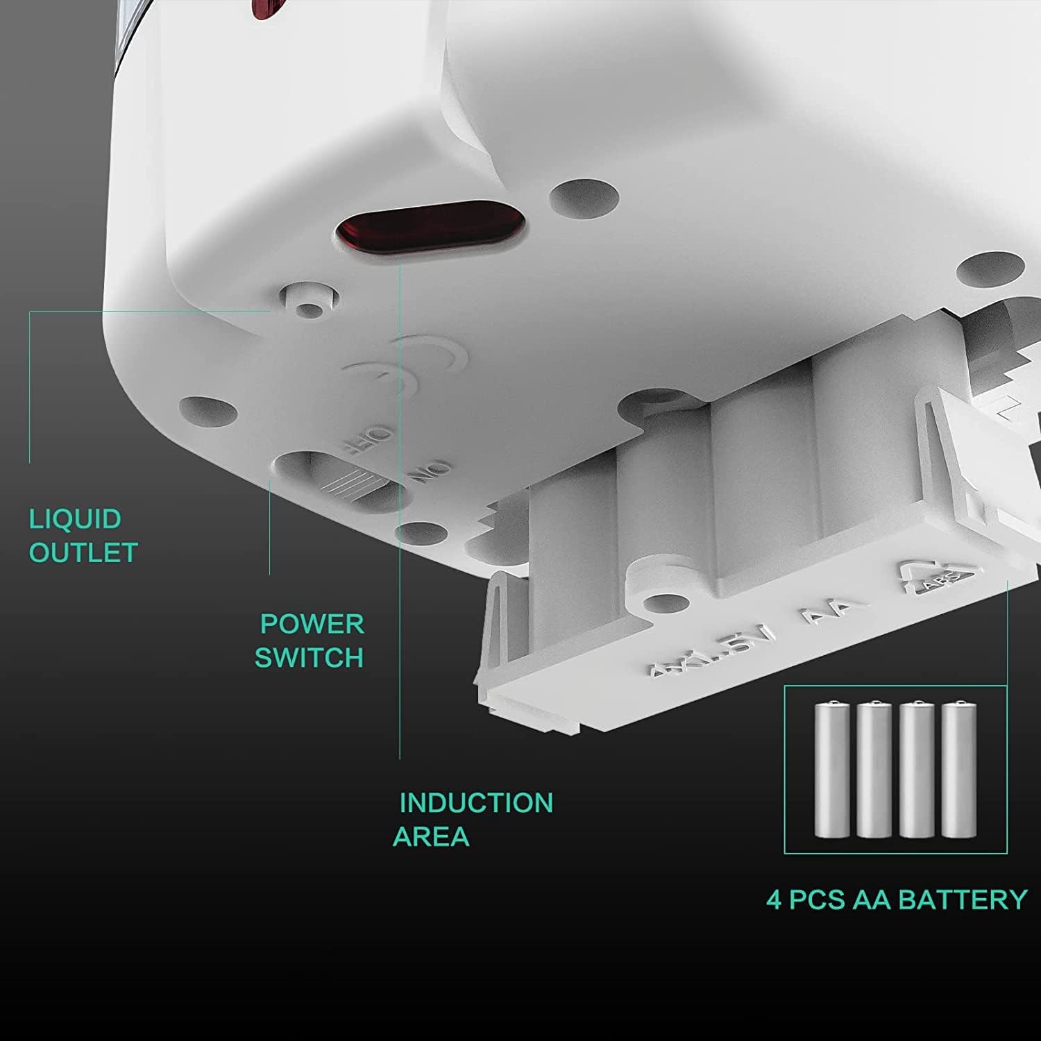 Automatic Soap Dispenser Wall Mount 3 Pack White 20 Oz Waterproof Leakproof for Commercial Bathroom Restroom Toilet Hotel