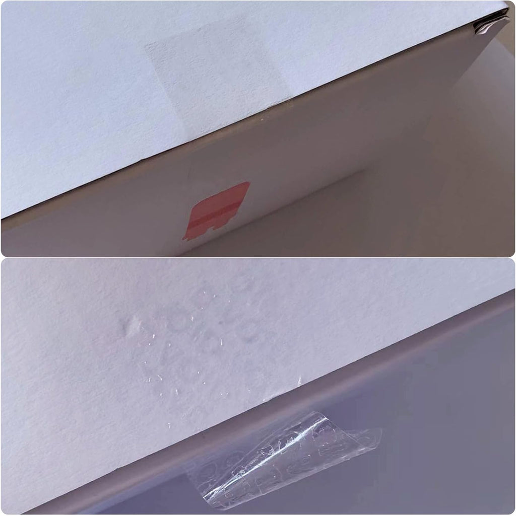 Transparent Blank Tamper Evident Labels Crystal Clear Sealing Package Seal Self Adhesive Security Warranty Void Tamper Proof Stickers (100pcs Rectangle)