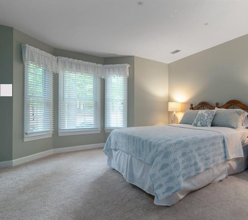 Blank Wall Plates 2-Gang blank Switch Outlet Electrical Cover Plate Unbreakable Thermoplastic Faceplate for Light Receptacle Outlet Switch, White (2 Pack)