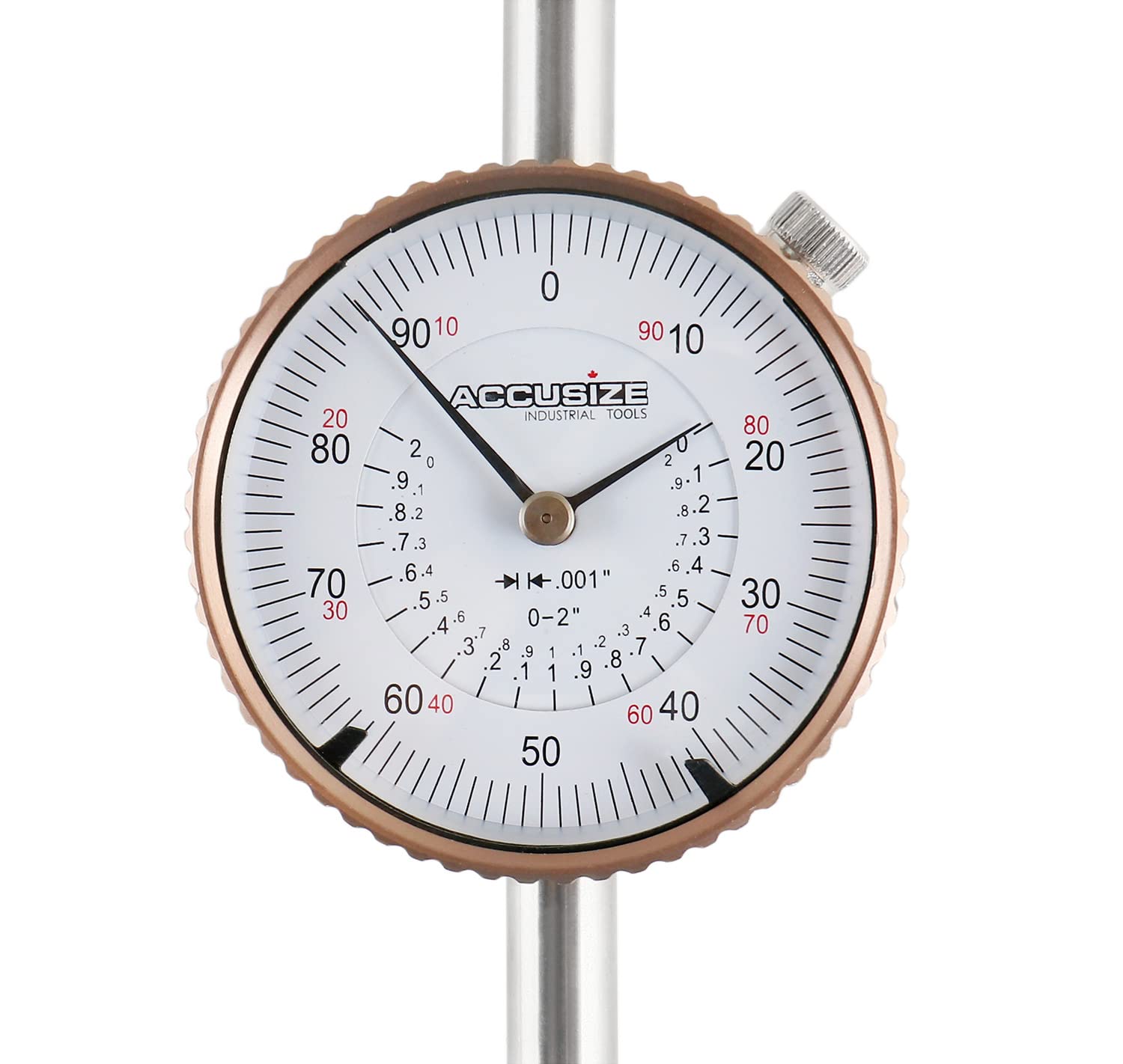 Accusize Industrial Tools 0-2'' by 0.001'' Dial Indicators, P900-S103