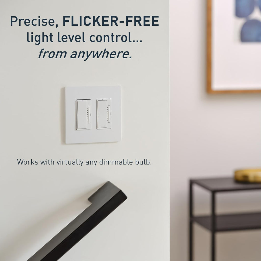 Legrand Radiant WNRL50WH Smart Tru-Universal Dimmer with Netatmo, Compatible with Alexa, Google Assistant & Apple HomeKit, White (1 Count)