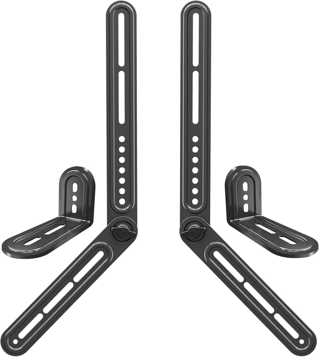 Mounting Dream Soundbar Mount Fits Most Sound Bars Up to 15 lbs, Mounting Soundbar Above or Under TV, Sound Bar Mounting Brackets for TV, Sound Bar Mount with Detachable Extension Plates MD5422