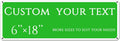 Custom Sign, street signs customized，Aluminum Weatherproof Metal Sign Multiple Sizes, Customize for Office, Business, Workplace, office, Home, Delivery Signs(6 * 18 Inch)
