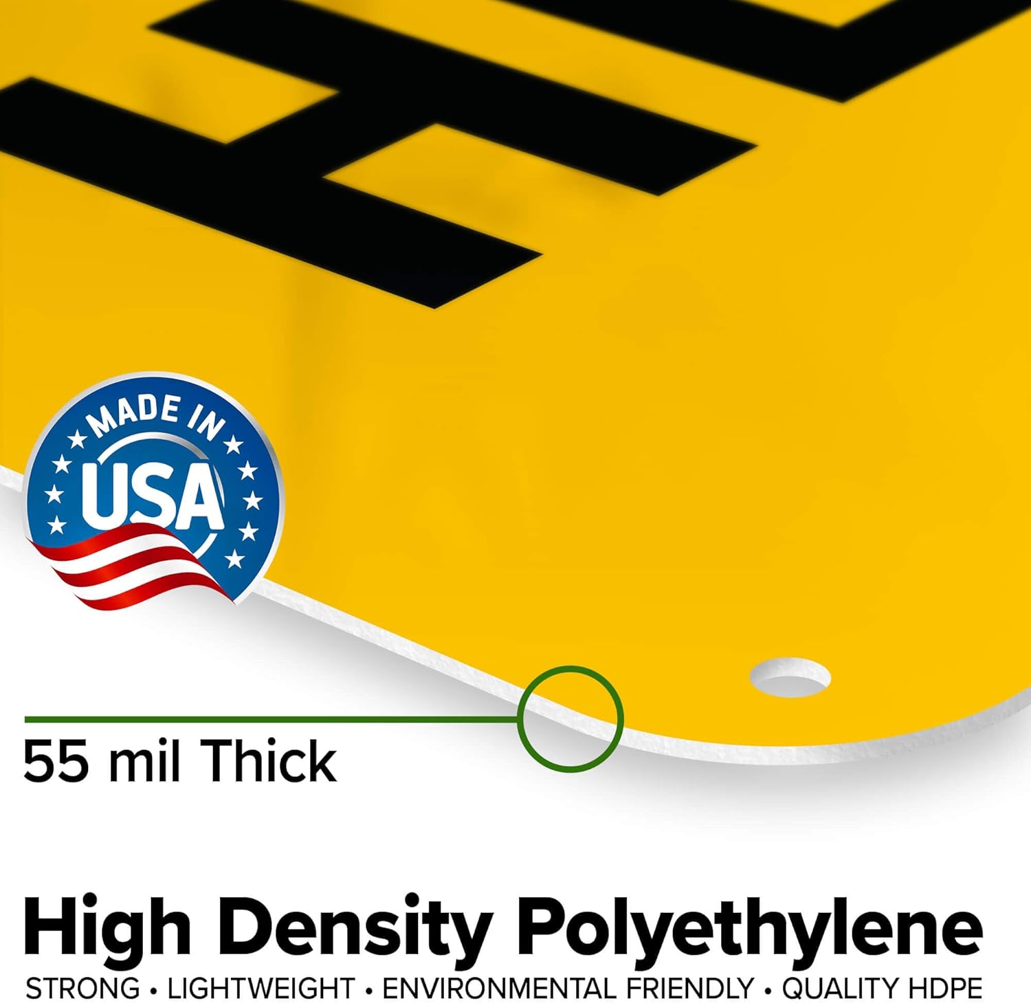 Custom Caution Sign, OSHA Sign, 18x24 Inches, 55 mil thick HDPE (high density polyethylene), Made in USA by My Sign Center