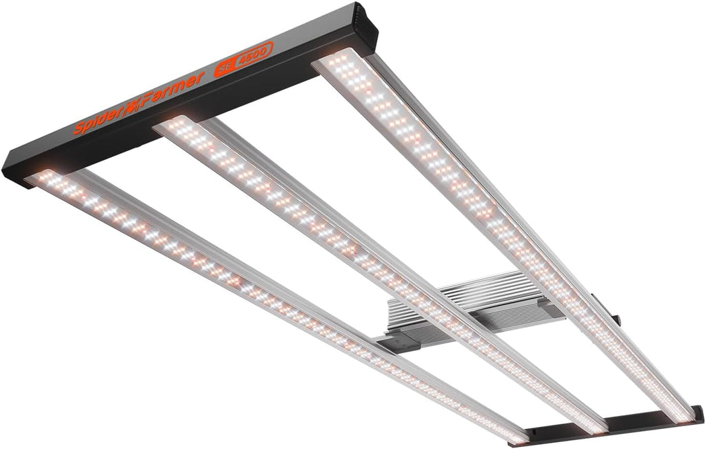 Spider Farmer SE4500 320W LED Grow Lights, Samsung LM301H EVO Diodes, 2025 Upgraded Remote App Control, 2X4ft Coverage Full Spectrum Dimmable Bar Style Growing Lamp for Indoor Plants