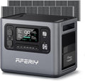 AFERIY 2800W Portable Power Station,P280 with 2pcs 400W Solar Panel,120V 2048Wh LiFePO4 Battery Backup,Solar Generator for Home Use,Outdoor Camping,Power Outage,Camping,RV,Emergencies