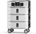 IEE 7680Wh Power Station with 5000W Output, 120V/240V Dual Voltage, Expandable Home Backup with Transfer Switch Ready & App Control