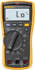 Fluke 117 Digital Multimeter, Non-Contact AC Voltage Detection, Measures Resistance/Continuity/Frequency/Capacitance/Min Max Average, Automatic AC/DC Voltage Selection, Low Impedance Mode