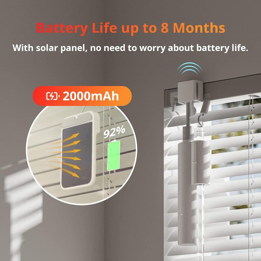 SwitchBot Blind Tilt Automatic Blind Opener 3-Pack & Hub 2- Smart Motorized Blinds with Bluetooth/IR Remote Control, WiFi Thermometer Hygrometer, Light Sensor, Work with Alexa, Google Home, HomeKit