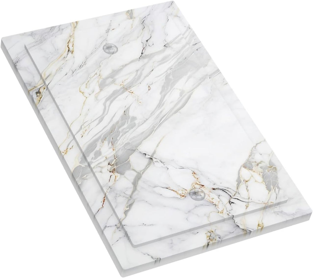 Light Switch Cover Plate Gray Gold Marble Abstract Modern Luxury 1 Gang No Device Blank Wall Plate Electrical Outlet Cover Decorative Switch Plate Covers for Bedroom Home Decor