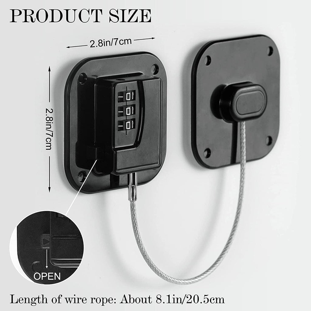 Refrigerator Lock Fridge Locks for Kids Keyless Child Safety Cabinet Locks for Cabinets Closets Drawers Window Electrical Appliances