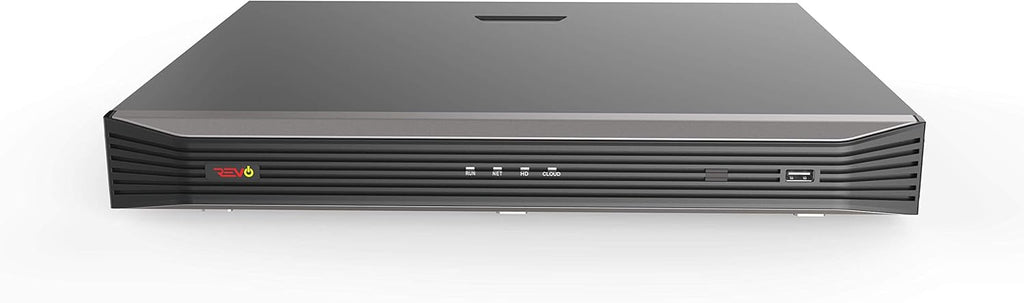 Revo Ultra Blue Series 16CH 4K POE H.265 NVR, 4TB & 8X 2K (4 Megapixel) Indoor/Outdoor IR Cameras with Built-in Mic – Remote Access Via Pc, Mac & Phone (No Monthly Fee)