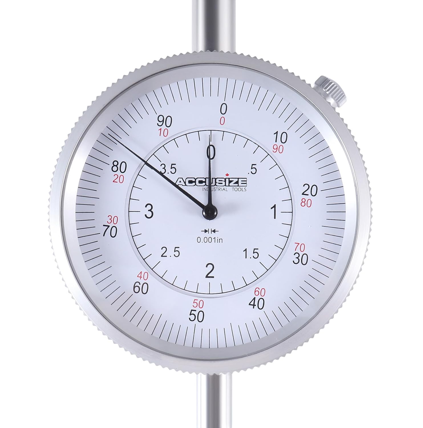 Accusize Industrial Tools - 0-4'' x 0.001'' Dial Indicator with Back Lug, P900-S105