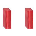 Non Fading Red Reflective Stickers 2 inch X 6 inch, Outdoor Waterproof High Visibility Warning Safety Adhesive Reflector Tape (20 Pcs)