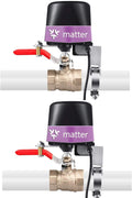 UseeLink Matter Water Valve, Smart Water Shut Off Valve, Automatic Valve Controller Timer,Compatible with Alexa,Apple Home, 2 Packs