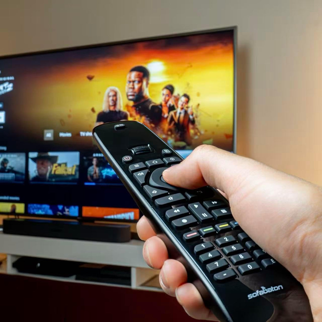 SofaBaton U2 Upgrade Universal Remote Control Ergonomic Universal TV Remote with Backlight, One-Touch Macro Buttons, Bluetooth Pairing, IR Blaster, Compatible with Smart TVs/DVD/STB/Projector